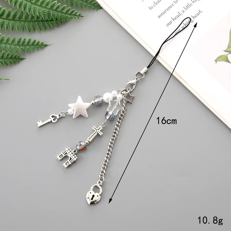 Cute Phone Aesthetic Y2K Cell Phone Charms Strap Accessories for Phone Bag Keychain