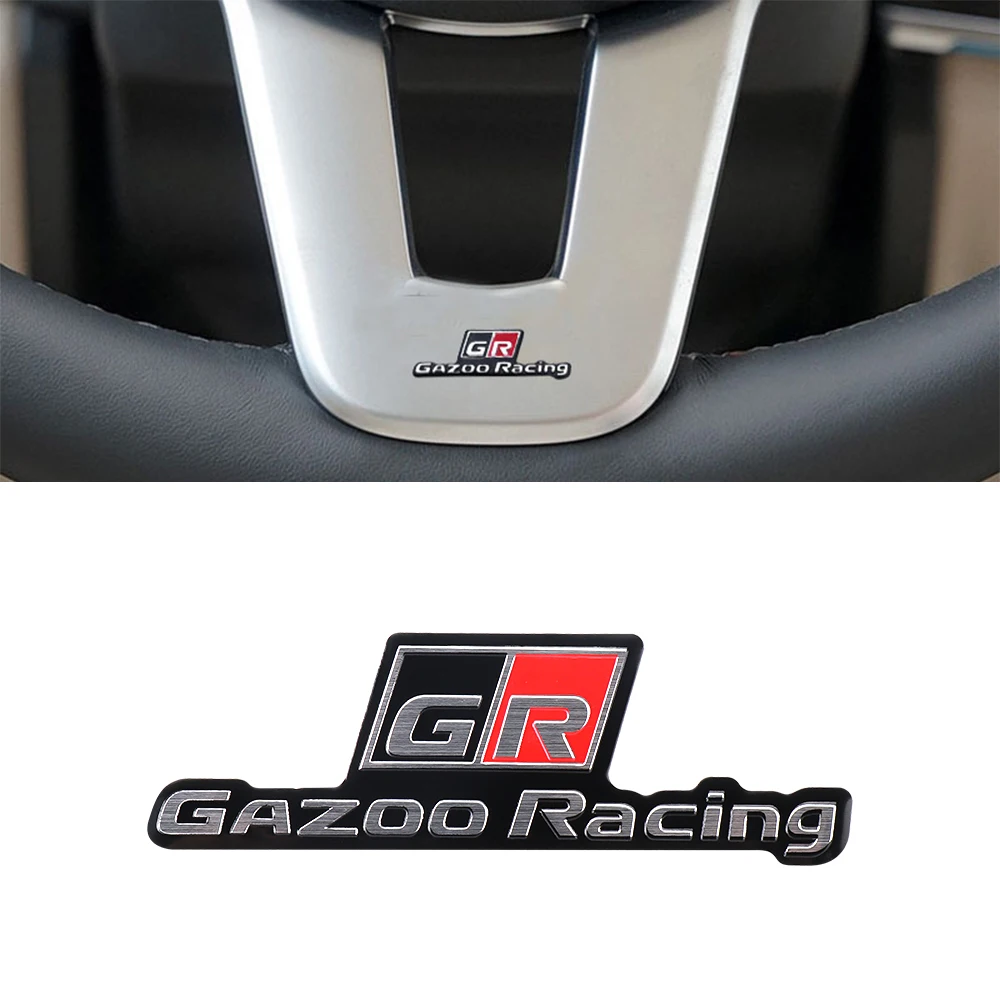 ثلاثية الأبعاد سيارة معدنية ملصق شعار وضع العلامات شعار شارة الشارات لتويوتا Rav4 GR الرياضة غازو سباق C-HR RAV4 ميراي أفينسيس برادو كامري #1