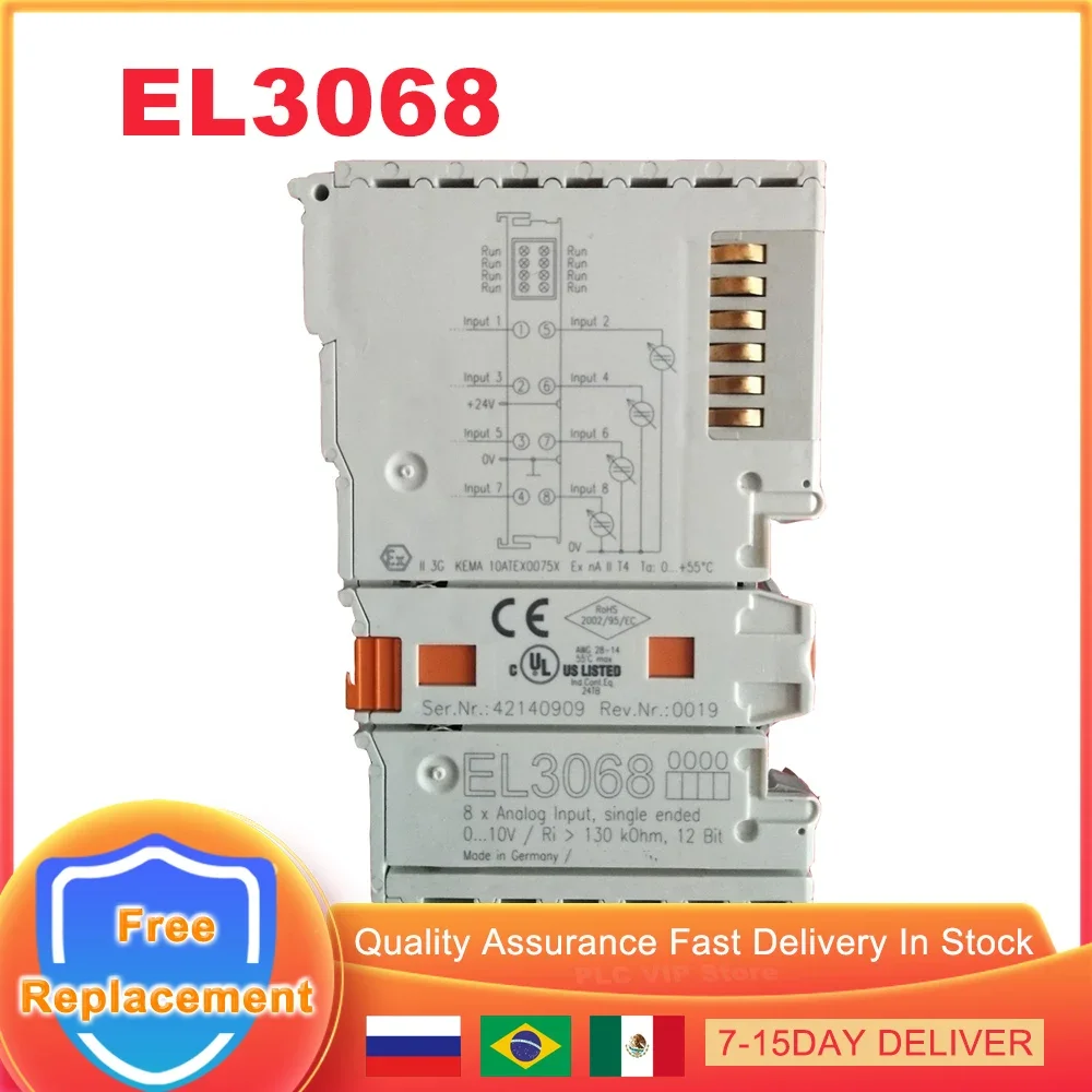 

EL3068 EL3068 Модуль ПЛК Терминальный модуль EtherCAT Новый оригинальный