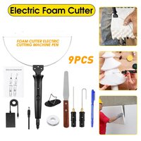 4-in-1 18W Electric Foam Cutter Kit Foam Cutting Pen 0-300℃ Adjustable Temperature Hot Wire Cutter Styrofoam Cuttng Tool Engrave