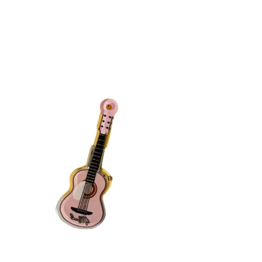 귀여운 달콤한 바이올린 헤어 클립 Ins 합금 기타 헤어 클립 헤어 액세서리 한국 스타일 Duckbill Clip Party