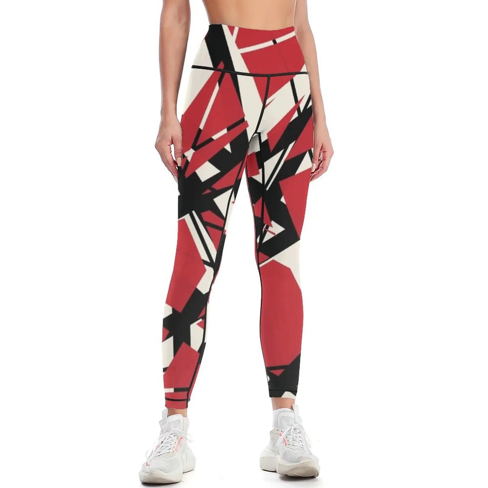 

EVH: authentic stripes design (red) Leggings Women's trousers push up tights for leggins push up woman Womens Leggings