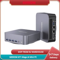 GEEKOM GT1 Mega AI Mini PC, Intel Core Ultra U9-185H 16 Cores Up to 5.1GHz, 32GB DDR5 RAM 2TB SSD, Ice Blast 2.0 Cooling System