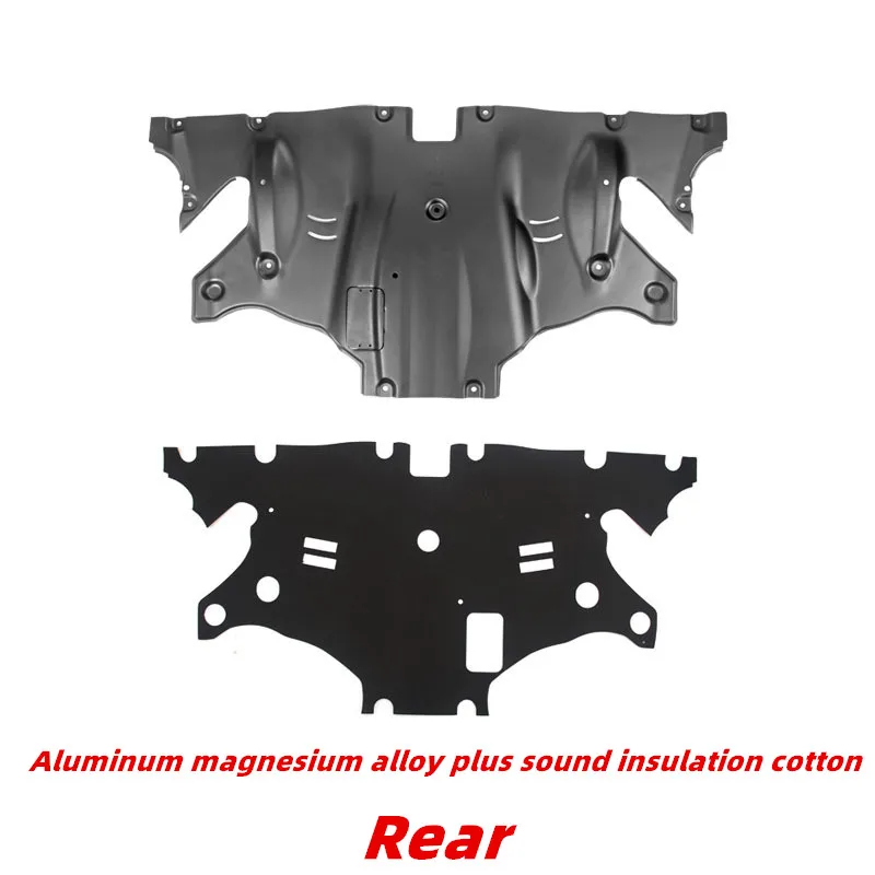 Placa de proteção do motor adequada para tesla modelo 3 modelo y guardas de motor em aço manganês acessórios de dispositivo de proteção do motor