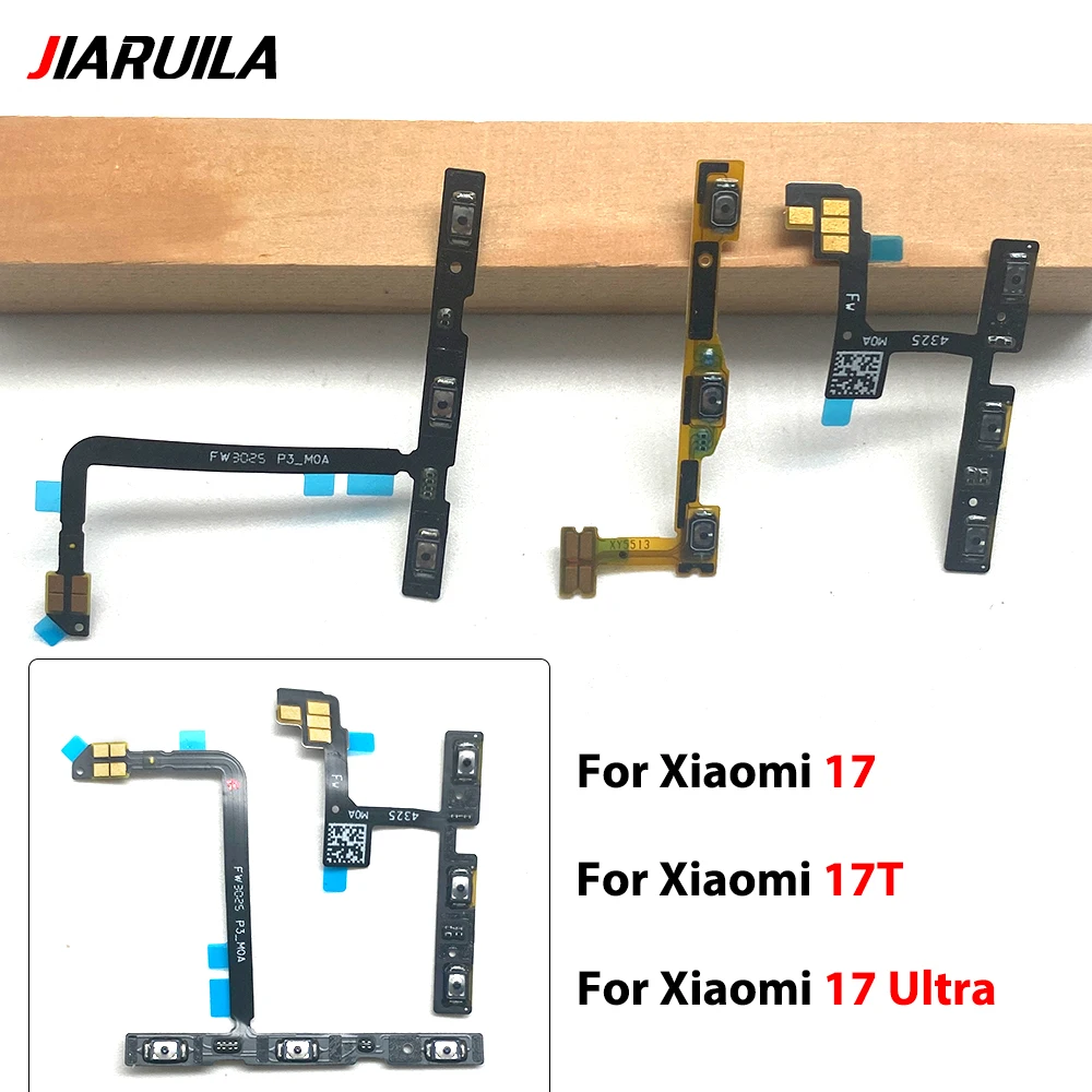 Mute Side Button Key Switch Volume Power On Off Flex Cable For Xiaomi 17T 17 Ultra 17