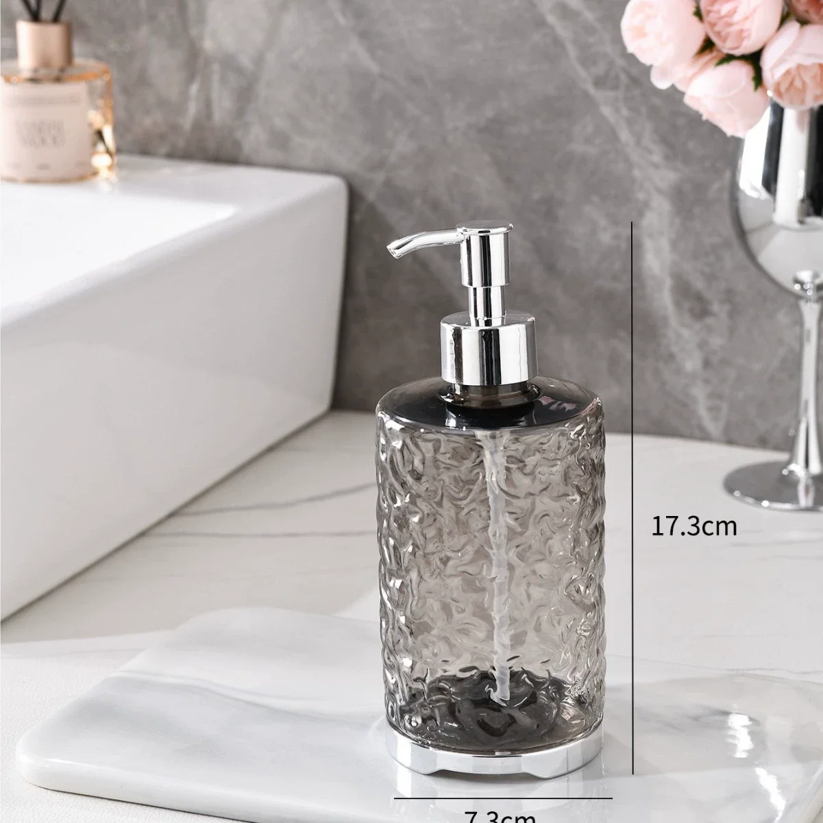 

450ml Bathroom Soap Dispensers Refillable Lotion Shampoo Shower Gel Bottle Home Dispenser Empty Bath Pump Bottle Container