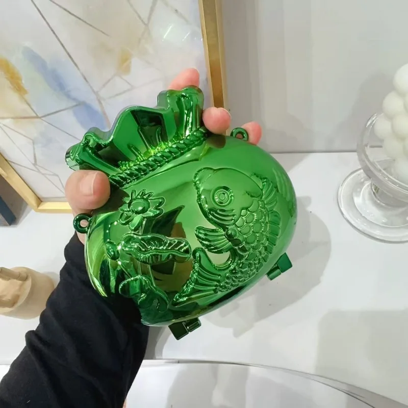 Einzigartige Geldtasche aus Acryl, modische Handtasche mit Mini-Koi-Design, diagonale Umhängetasche mit Kette