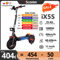 iScooter iX5S Electric Scooter Rear Drive Off-Road 10 Inch Tire 1000W 48V Range 65km Max Speed 45km/h Foldable Electric eScooter