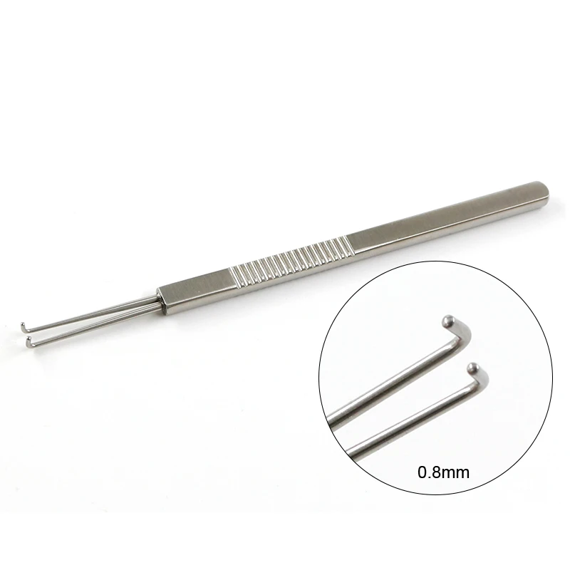 Ophthalmic micro instruments strabismus hook round flat head strabismus round flexure plate strabismus pull hook strabismus corr