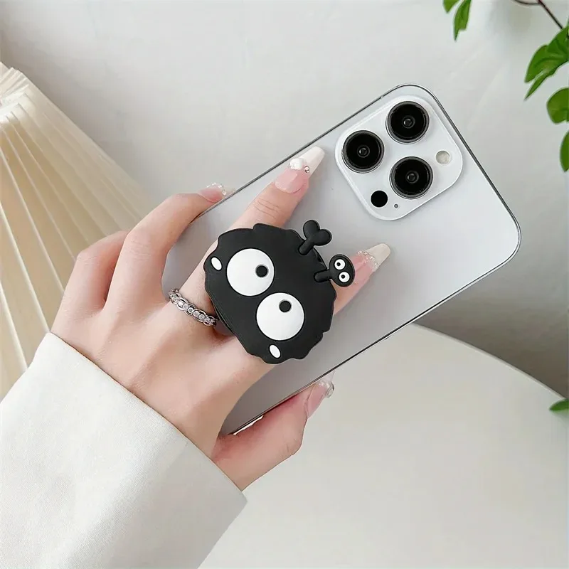 3D Cute Little Furball Phone Holder Griptok Finger Ring Support For iPhone Samsung Cases Grip Tok Socket Bracket Girl Gift - náhled 3