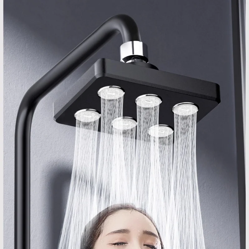 High Pressure Rain Shower Head Supercharged Rainfall Showerhead with 360°Adjustable Swivel 10Inch Large Flow Water Saving Bath