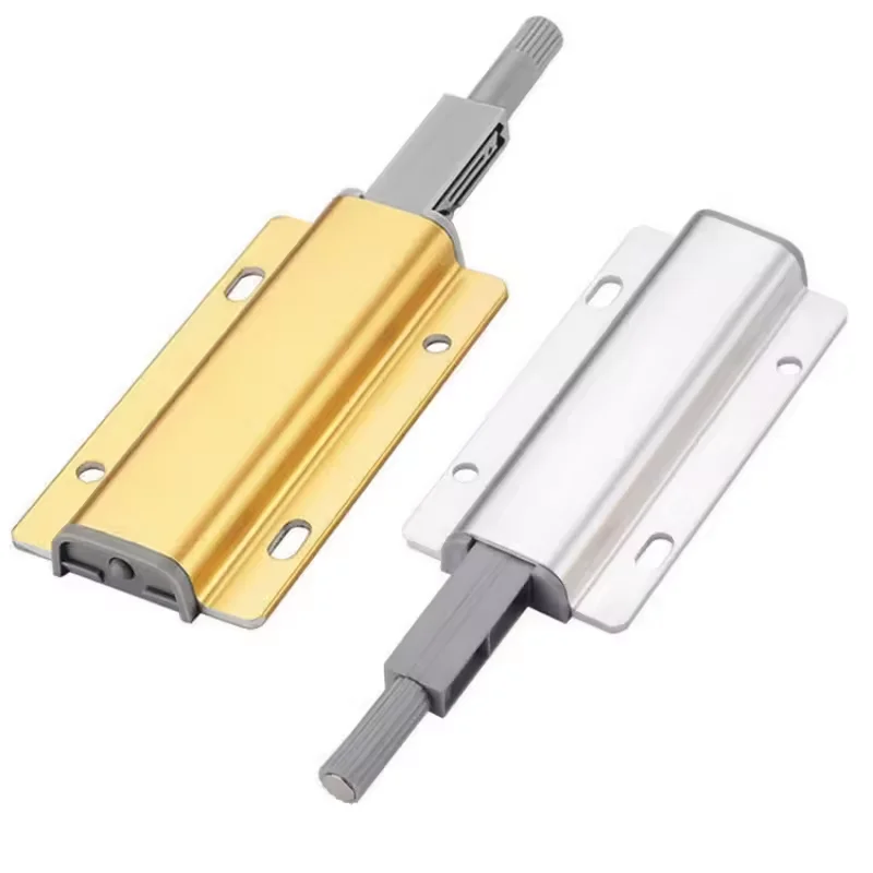 Aluminum Alloy Push to Open Cabinet Door Latch, Magnetic Drawer Pop Up Device for Kitchen Cabinet & Wardrobe