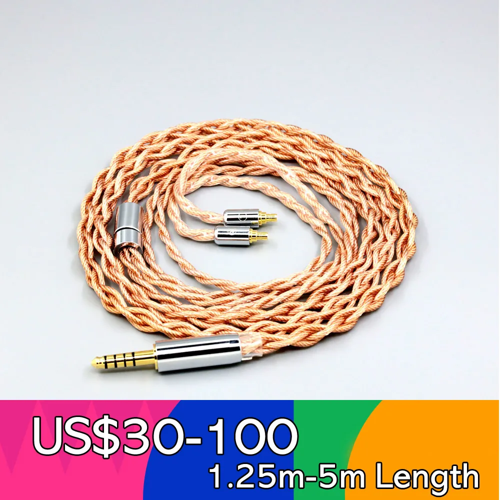 

Graphene 7N OCC Shielding Coaxial Mixed Earphone Cable For Sennheiser IE100 IE400 IE500 Pro 4 core 1.8mm LN007751