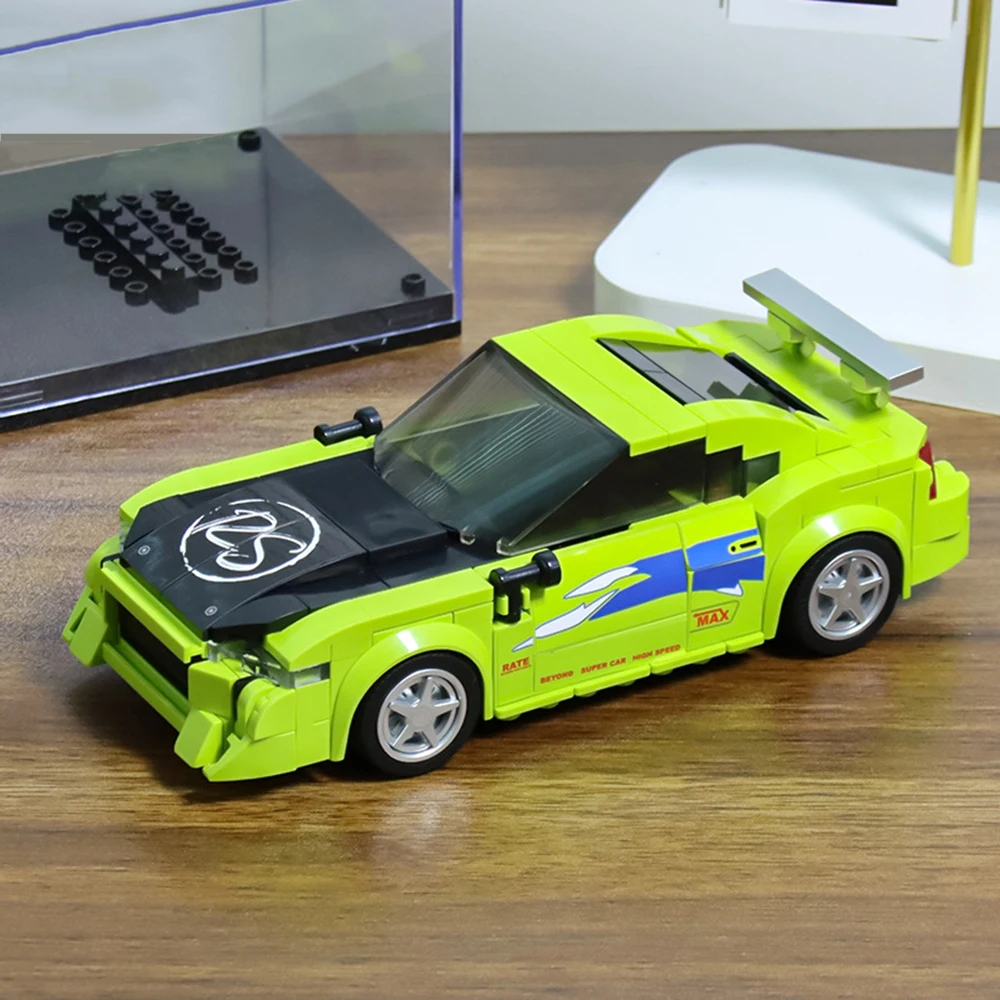 ミニレーシングカービルディングブロック組み立てモデルクリエイティブ車両教育パズルおもちゃディスプレイコレクションギフト卸売