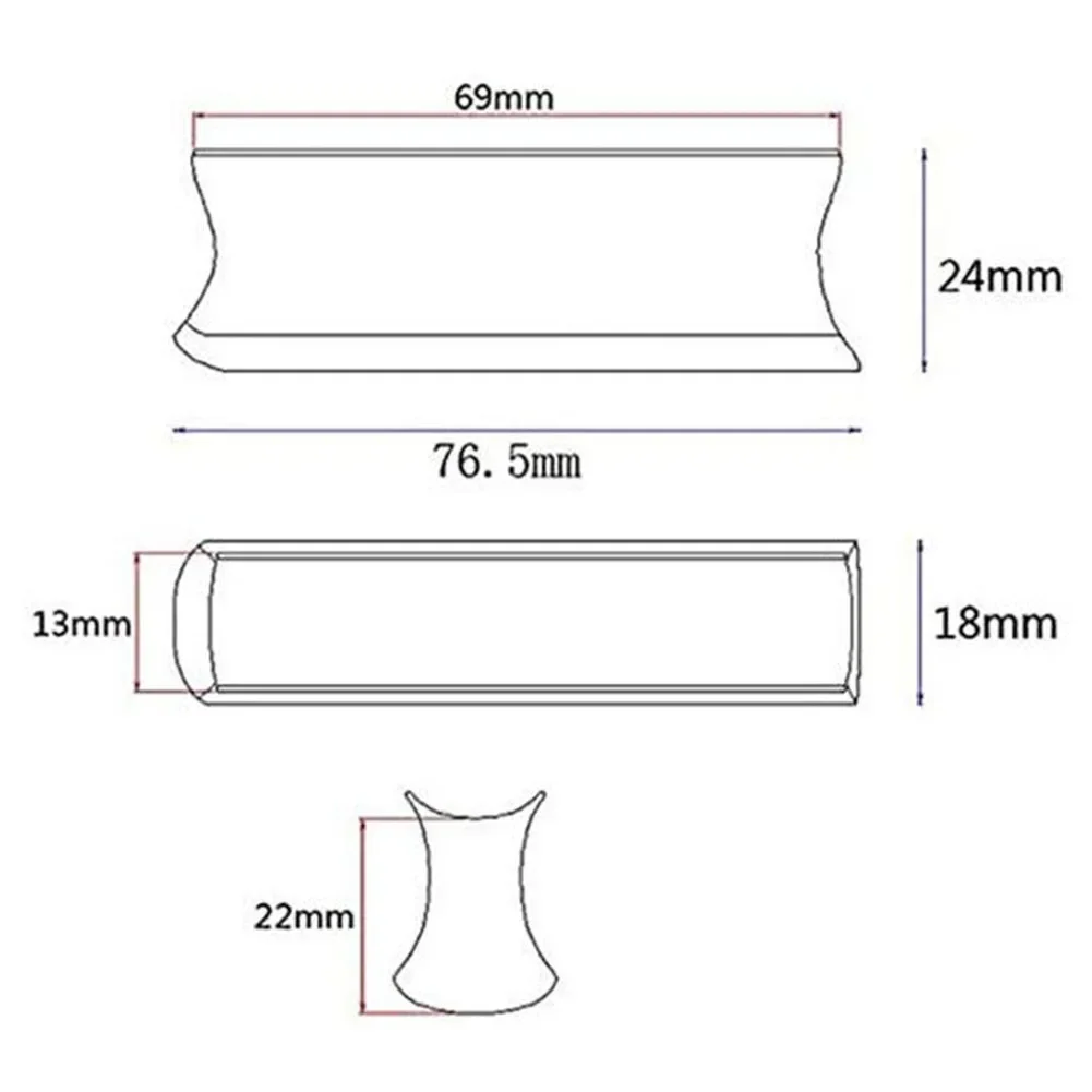 

Guitar Slide Hawaiian Slider Parts Professional 1pc 76 X 18 X 24mm Accessories Bar Hawaiian Slider High Quality