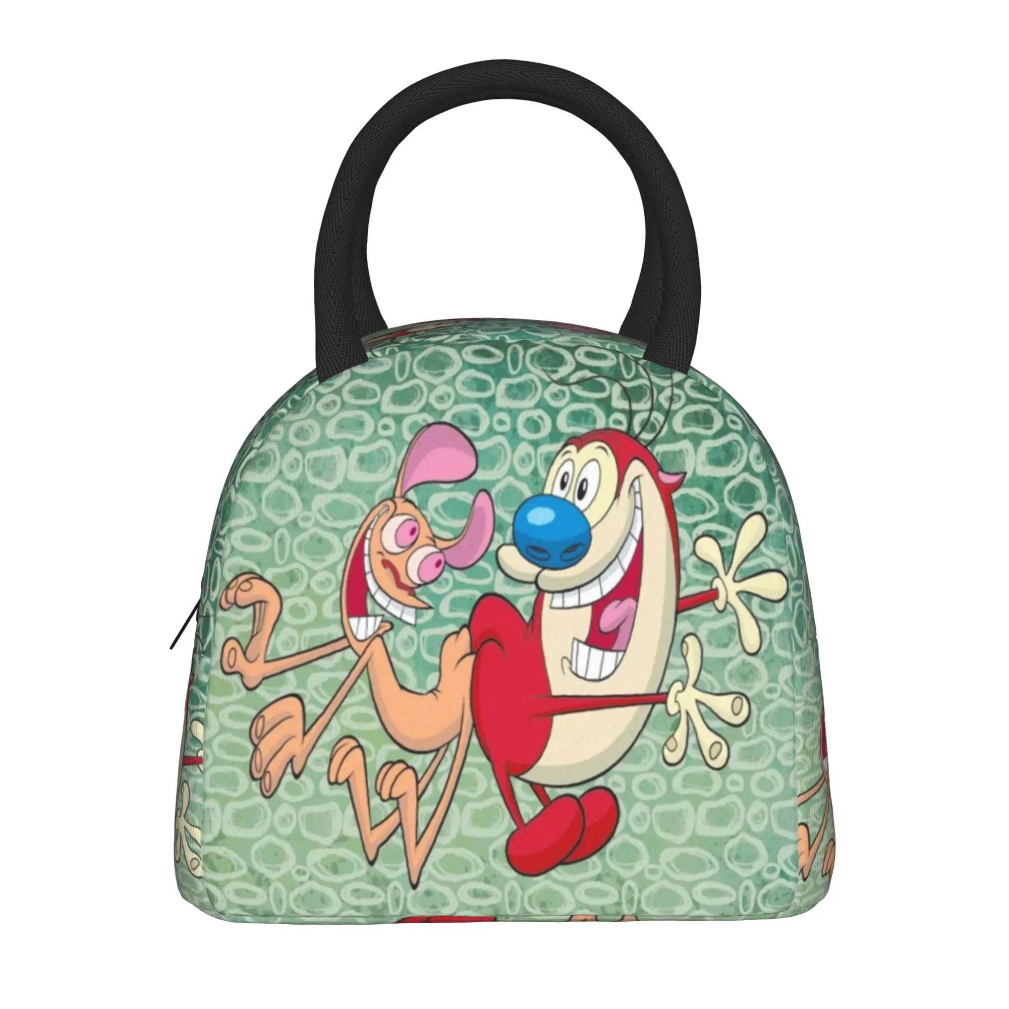  Duo Rucksack Ren & Stimpy  Merch Insulated Lunch Tote Bag For Office  Storage Food Boxes Portable Cooler Thermal Lunch Boxes