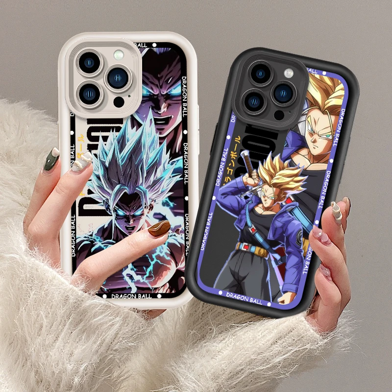 D-Dragon Ball Gohan Goku Eye Ladder For Apple iPhone 15 14 13 12 11 XS XR X Pro Max Plus Cover Phone Case