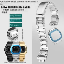 For Casio G-SHOCK  GMW-B5000 MRG-B5000 Series Modified stainless steel case bezel bracelet Metal strap Special case watchband