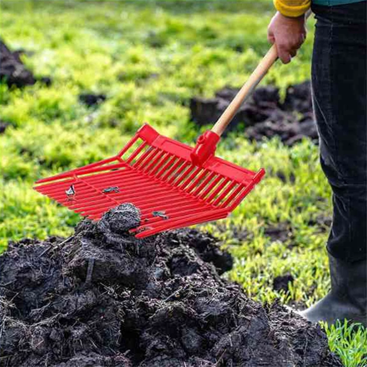 

Manure Fork Replacement Head, Pitchfork Head, Horse Manure Rake, for Picking Up Manure, Plastic Fork Replacement Head,AJAS