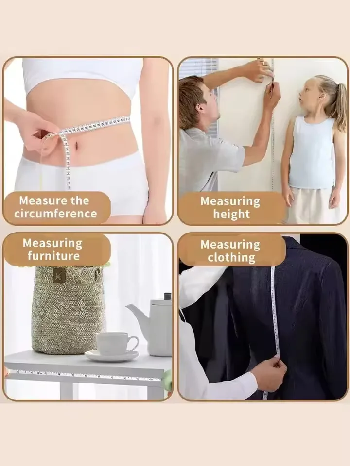 1pc Soft Tape Measure Body Sewing Flexible Ruler For Weight Loss Medical Body Measurement Sewing Tailor Craft 150cm/59.06in