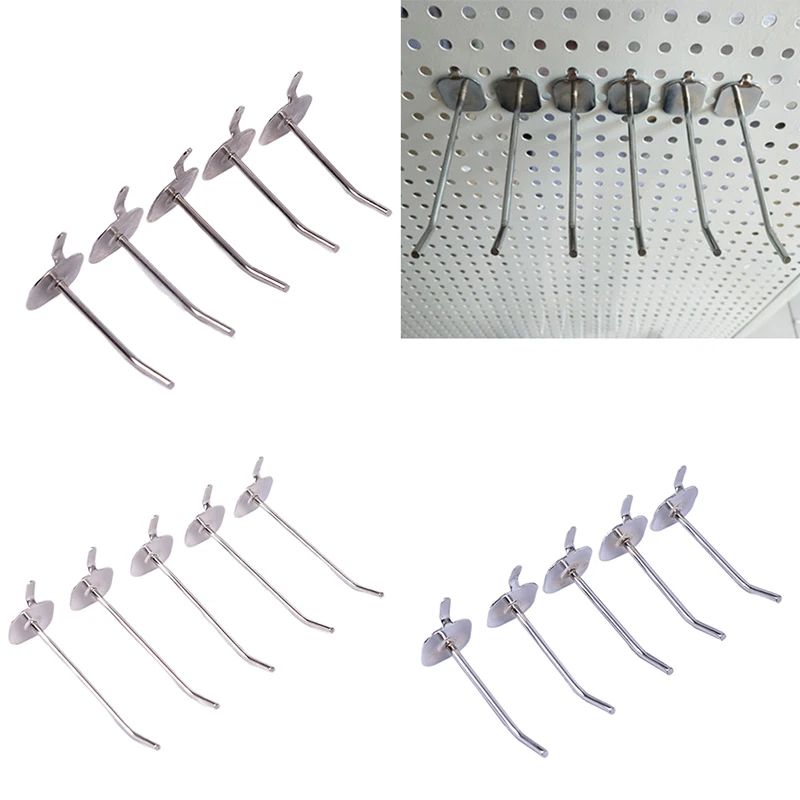 5PCS Hook Panel Perforated Wall Garage Storage Workshop Fixing Warehouse Hook