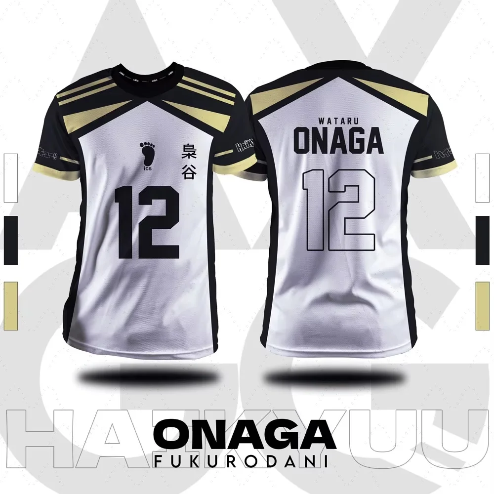 جديد الصيف الخريف Haikyuu Fukurodani الكرتون أنيمي تأثيري الرجال جيرسي الصيف قصيرة الأكمام الأطفال المحملة قمة الموضة المرأة تي شيرت