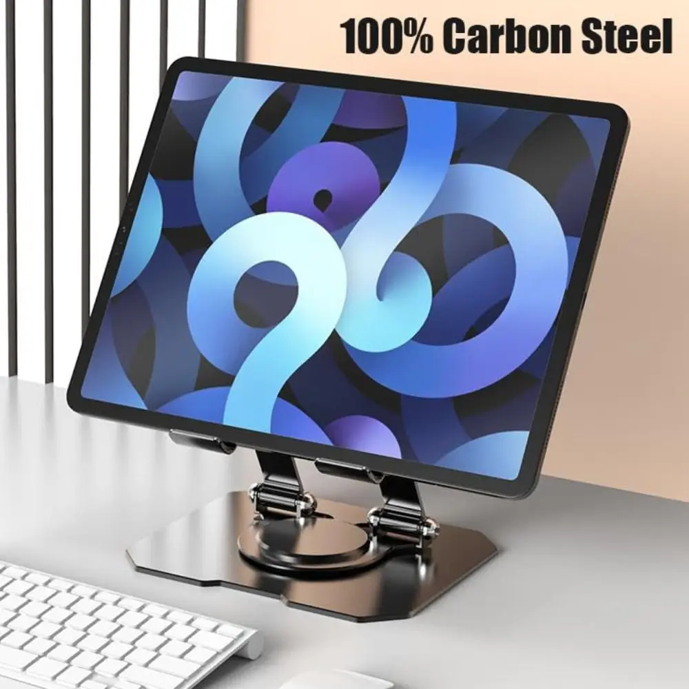 

Adjustable 360 Degree Rotation DesktopTablet Stand Heat Dissipation Hollow Design Desktop Stand Holder Anti Slip Base Foldable
