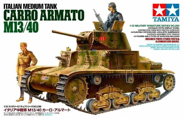 

Tamiya 35296 1/35 Scale Model Kit WWII Italian Medium Tank Carro Armato M13/40