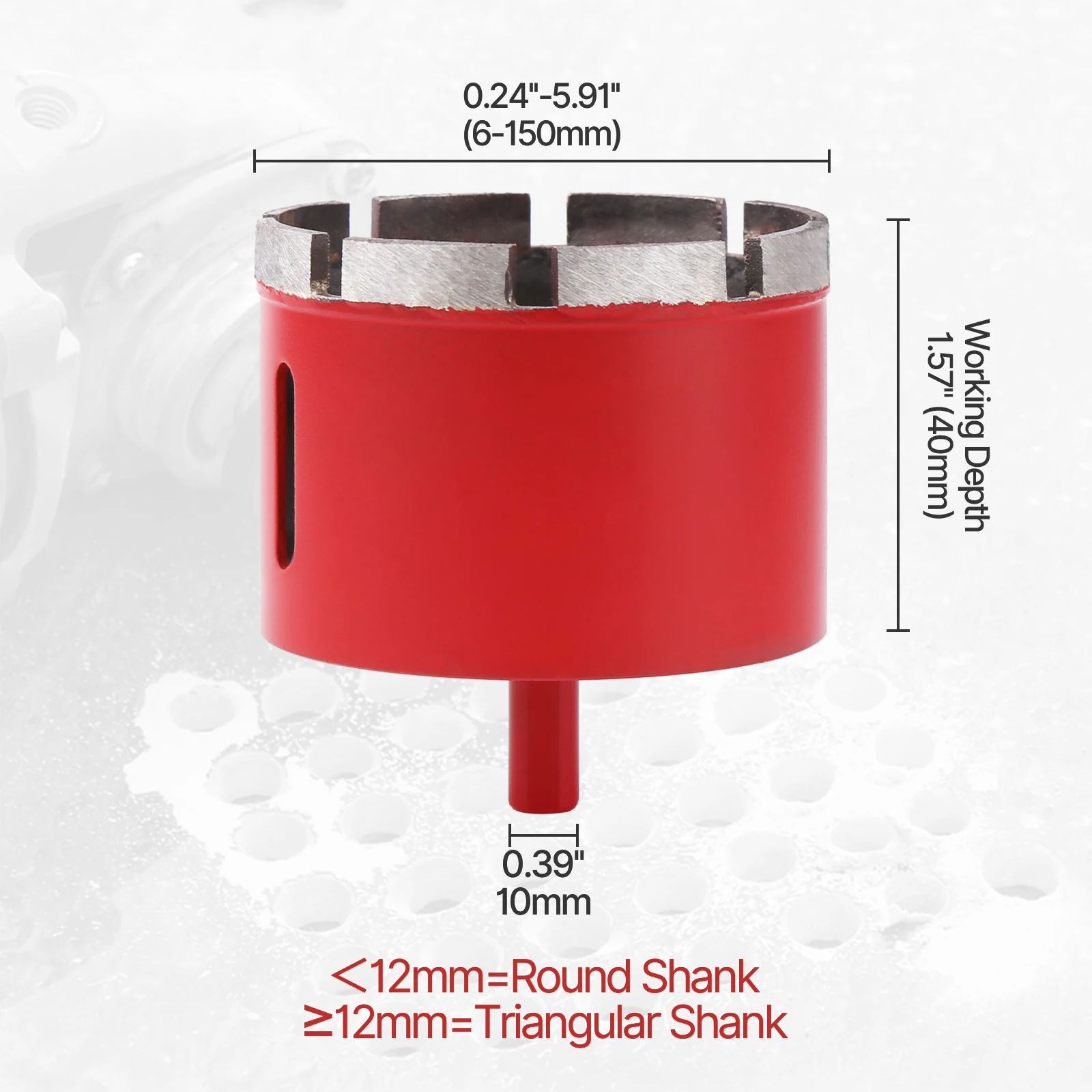 1PC  6-120mm Marble Opener Diamond Core Bit For Marble Granite Glass Tile Hole Saw Ceramic Concrete Drill Bit Angle grinder bit