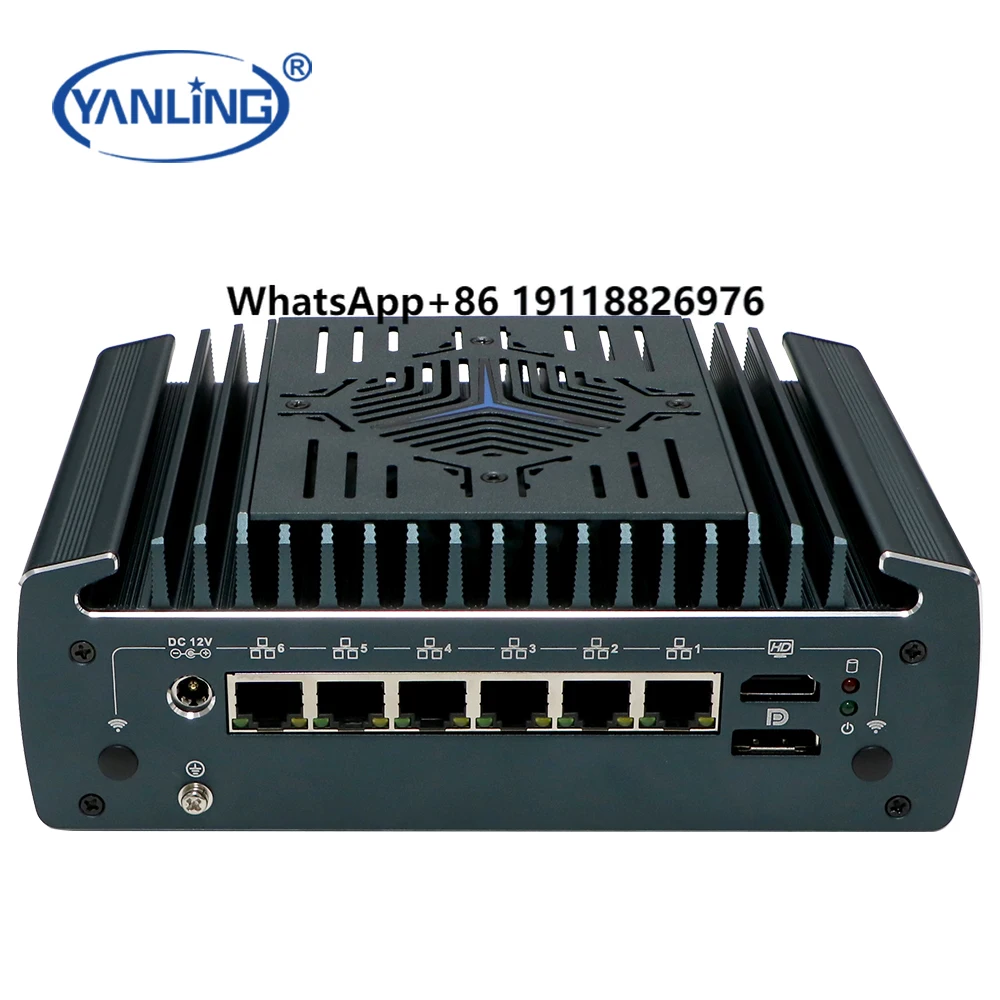 

12th Gen Firewall VPN Router 2.5G Network Server I3 I5 I7 Mini PC with Intelligent Fan