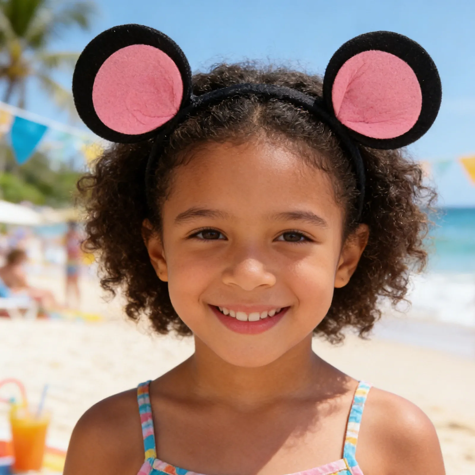 

Набор из 3-х повязок на голову с мультяшными ушками мыши, милые повязки с ушками животных для детей, аксессуары для костюмов на день рождения и косплея