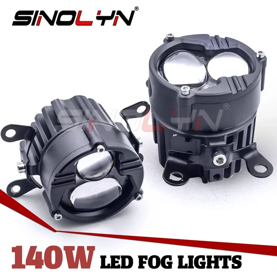 

Sinolyn LED Fog Lights Bi LED PTF Dual Hyperboloid Car Lights Spotlight Projector 12V 24V Fog Lens Car SUV Truck 4WD ATV Tuning