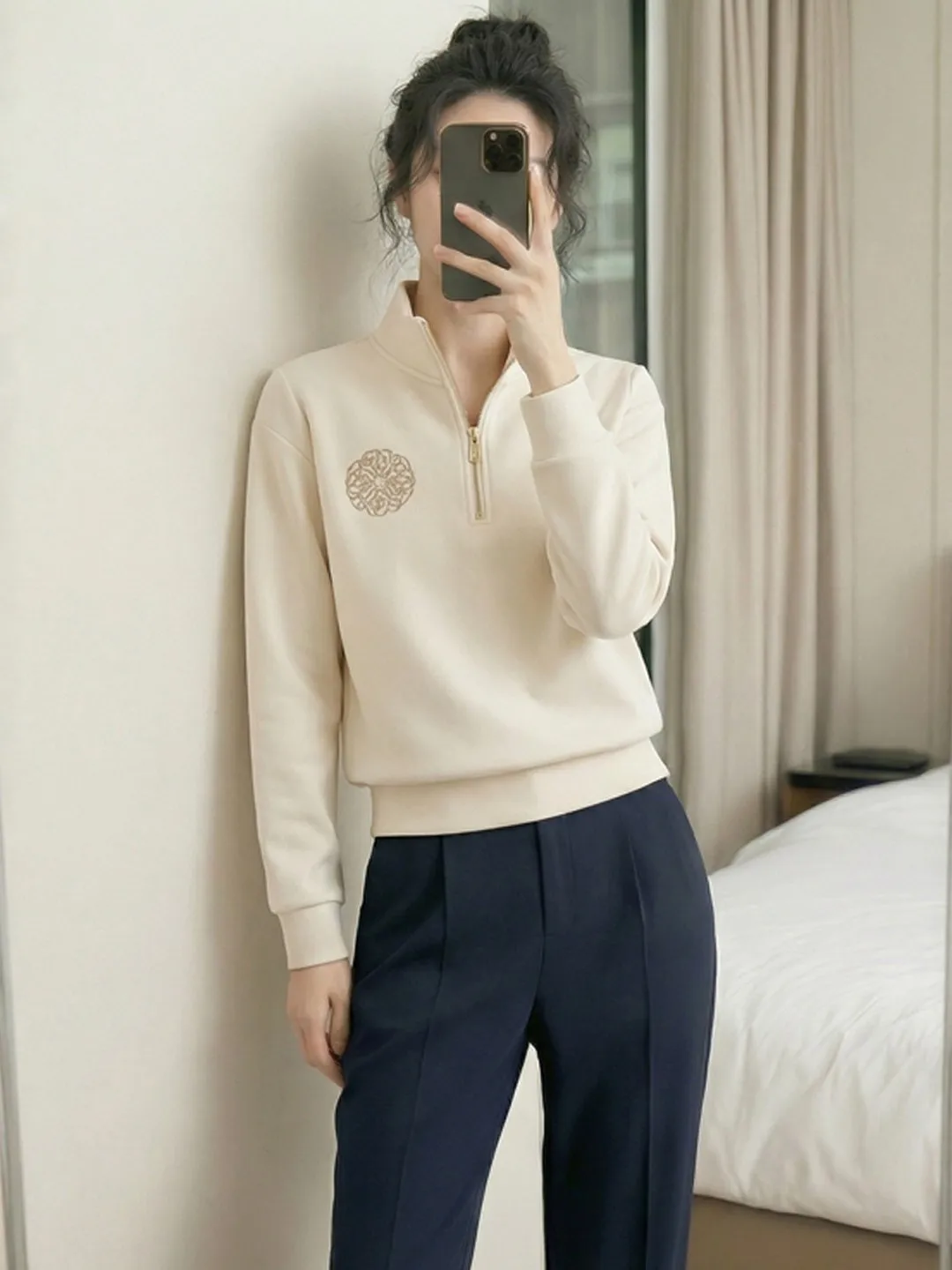 

Женская толстовка на молнии с фасоном оверсайз, облегающая, для осени и зимы, повседневная одежда для женщин, весна 2026