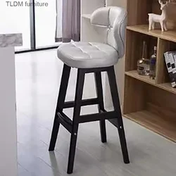 Taburete De Bar De lujo, silla ergonómica nórdica, moderna y cómoda, con trípode alto, minimalista, europea, Para Barra De Cocina