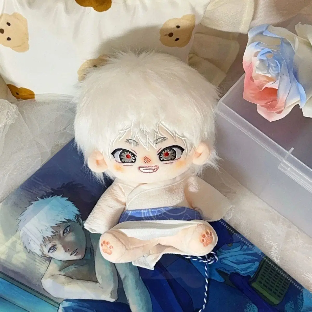 20cm Letnia Figurka Anime Hikaru Die Pluszowa Zabawka Hikaru Indou Yoshiki Tsujinaka Figurka Bawełniana Lalka Miękka Pluszowa Kolekcja Prezent