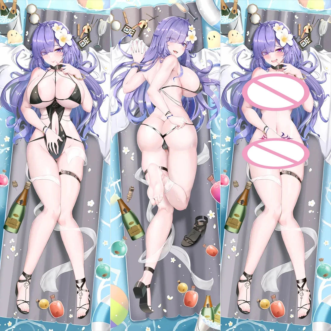 

2025 NEW Anime Double-Sided Cushion Cover Azur Lane Mogador Cosplay Otaku Dakimakura Hugging Body Game Pillow Case Gift