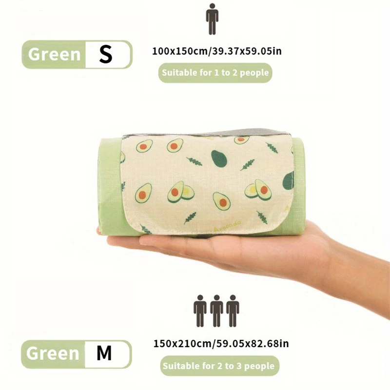 في الهواء الطلق نزهة بطانية جيب الشاطئ حصيرة مقاوم للماء بطانية جيب خفيفة الوزن للتخييم على الشاطئ رمل النشاط حصيرة #1