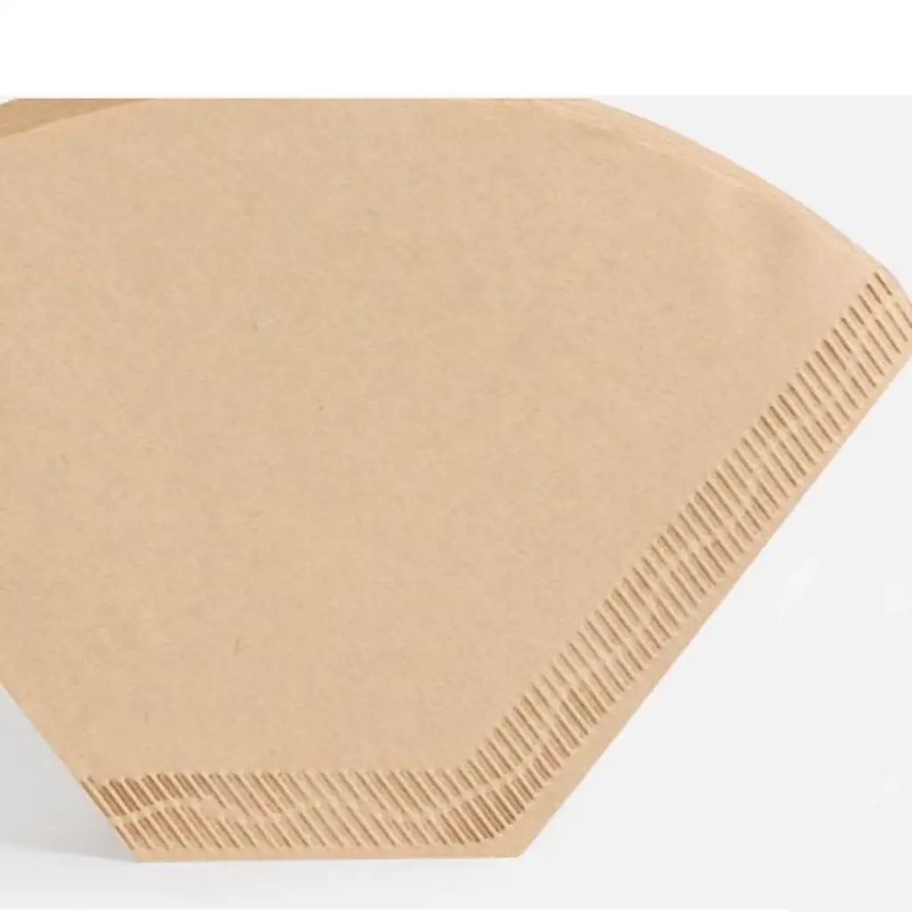 100 сменных бумажных фильтров, неотбеленный бумажный фильтр для кофе, круглый кофе