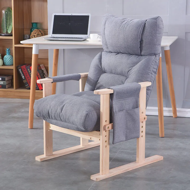 Single Lazy Person Computer Chair with Reclining Backrest Home Study Office Chair Game Desk Sedia Gamimg Furniture Room Office