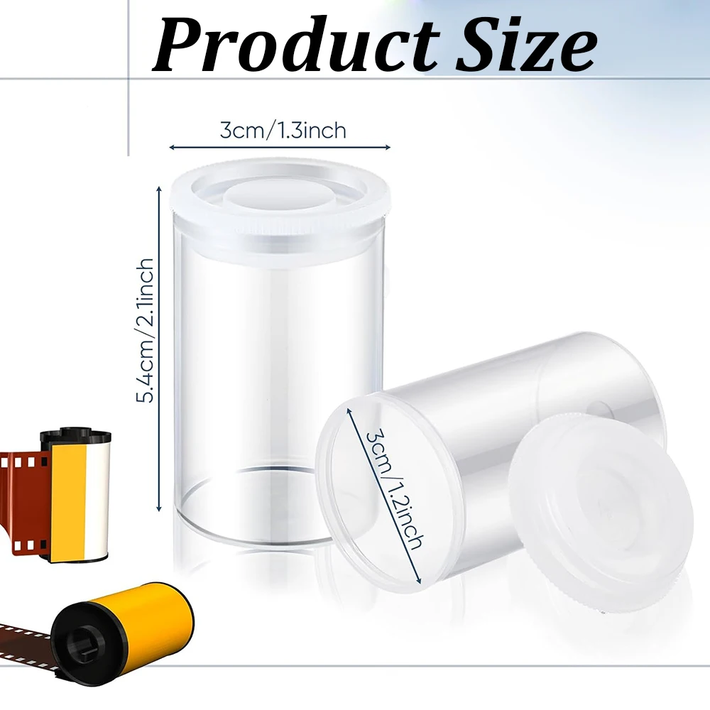 5PCS Multifunction Empty Bottle Camera Reel Containers Storage Containers Case with Lids for Storing Small Craft Accessories