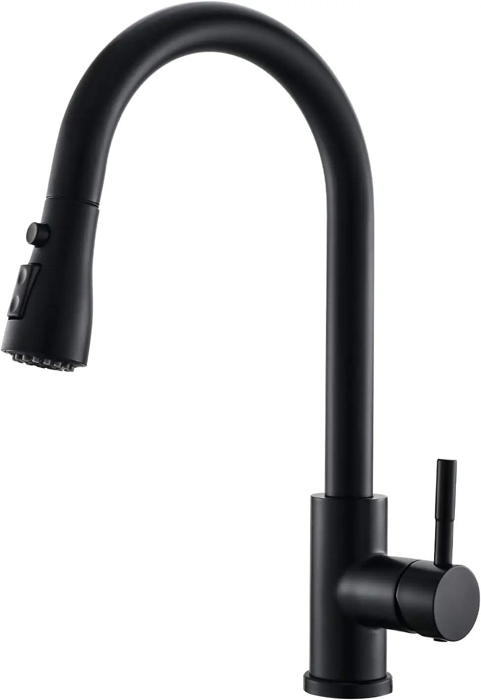 

Black Pull Down Sprayer Kitchen Faucet for Farmhouse RV Laundry Outdoor Camping Sink