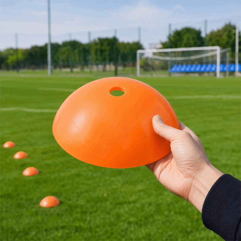 5PCS Portable PE Soccer Marker Discs Bowl Shaped Stackable Training Cones Half Dome Smooth Surface Field Markers Indoor Practice