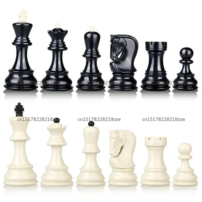 Exquisite Standard Heavy Plastic Tuba Chess Pieces Excluding Chessboard Nonmagnetic Home Entertainment Games
