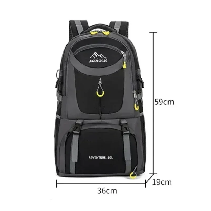 60L Sports Backpack Outdoor Backpacks Waterproof Sports Bags Camping Hiking Travel Rucksack Trekking Bag For Men and Women