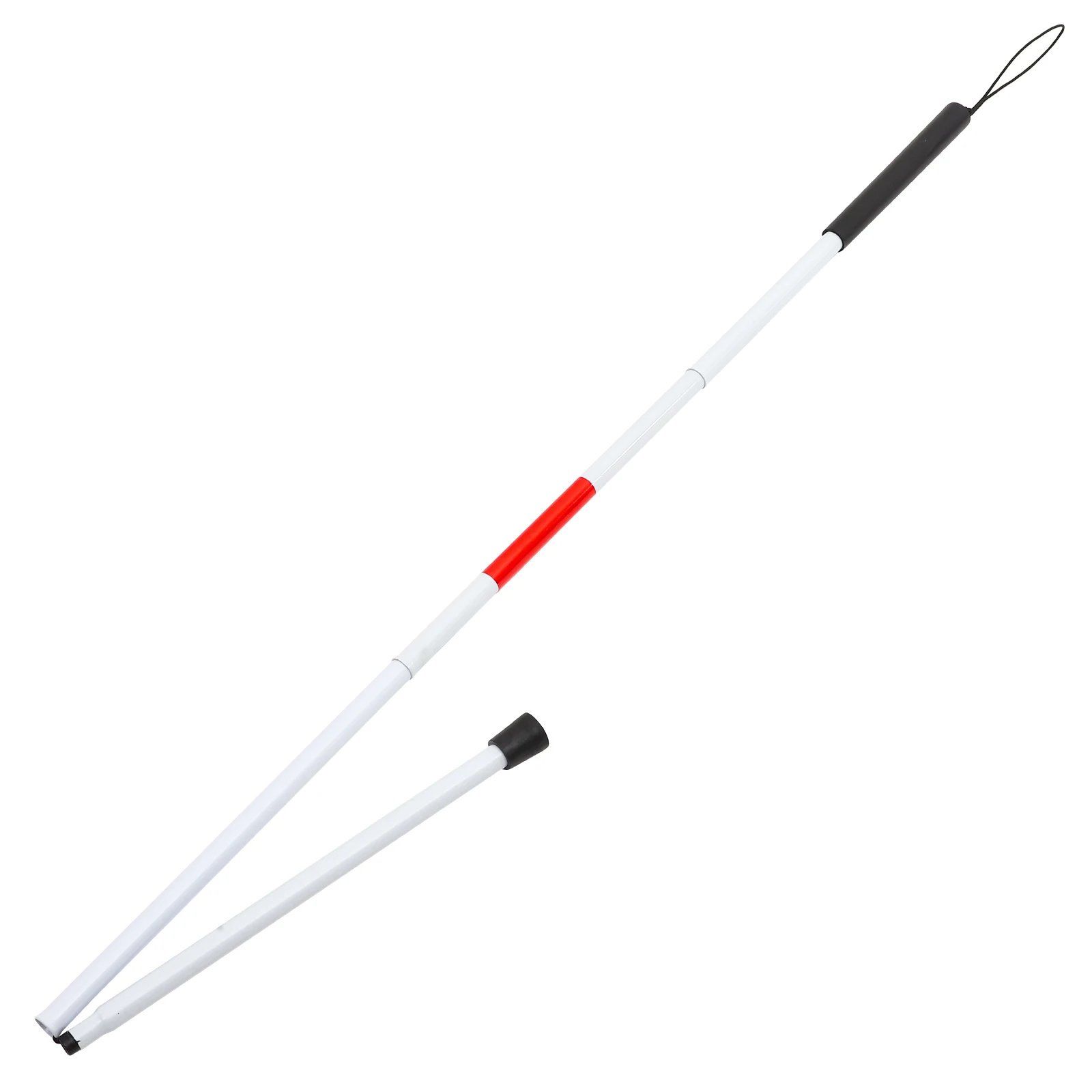 

Durable Blind Walking Stick Aluminum Alloy Folding Telescopic Cane Non Slip Adjustable Lightweight Practical Outdoor for Seniors