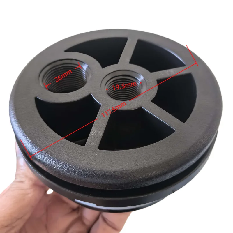 Tampa da carcaça do filtro de aço inoxidável da membrana Ro 4040 osmose reversa com anel de vedação Peças comerciais do filtro purificador de água