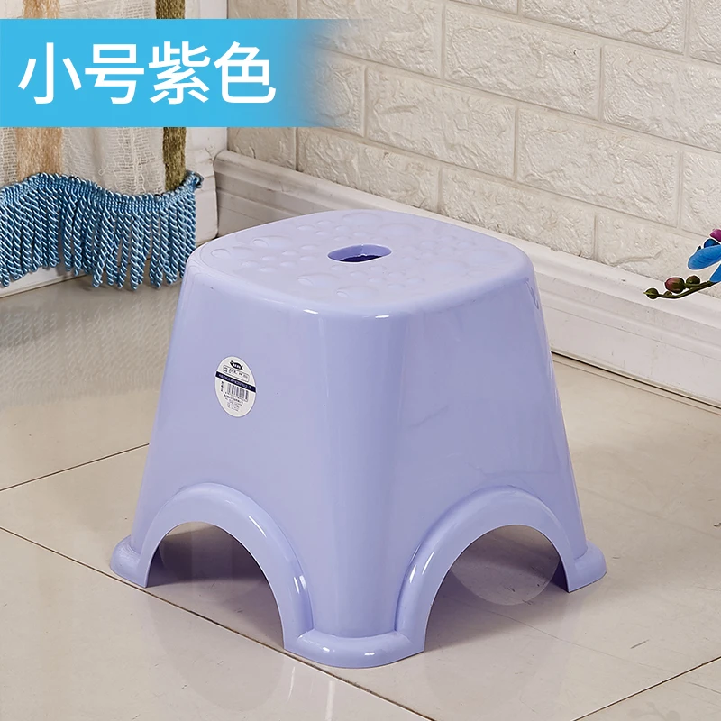 

Thickened plastic stools bathroom benches, household children's small stools, square stools, creative and fashionable