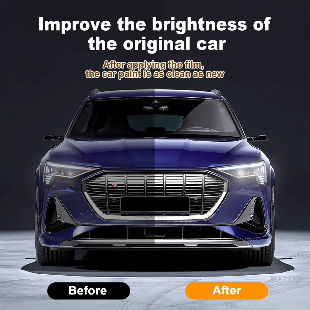 

Anti-Scratch Stickers Tpu Transparent Protective Film for AUDI E-TRON 2019-2023 Car Front Bumper Exterior PPF Paint Protection