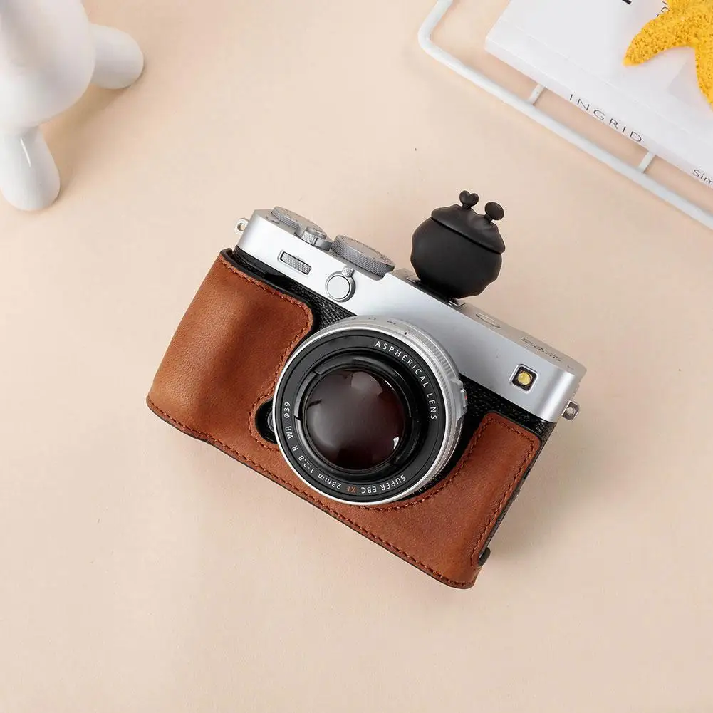 

For Fujifilm XE5 Case Retro Leather Half-cover Body Camera Cases For Fujifilm XE5 Camera Protector