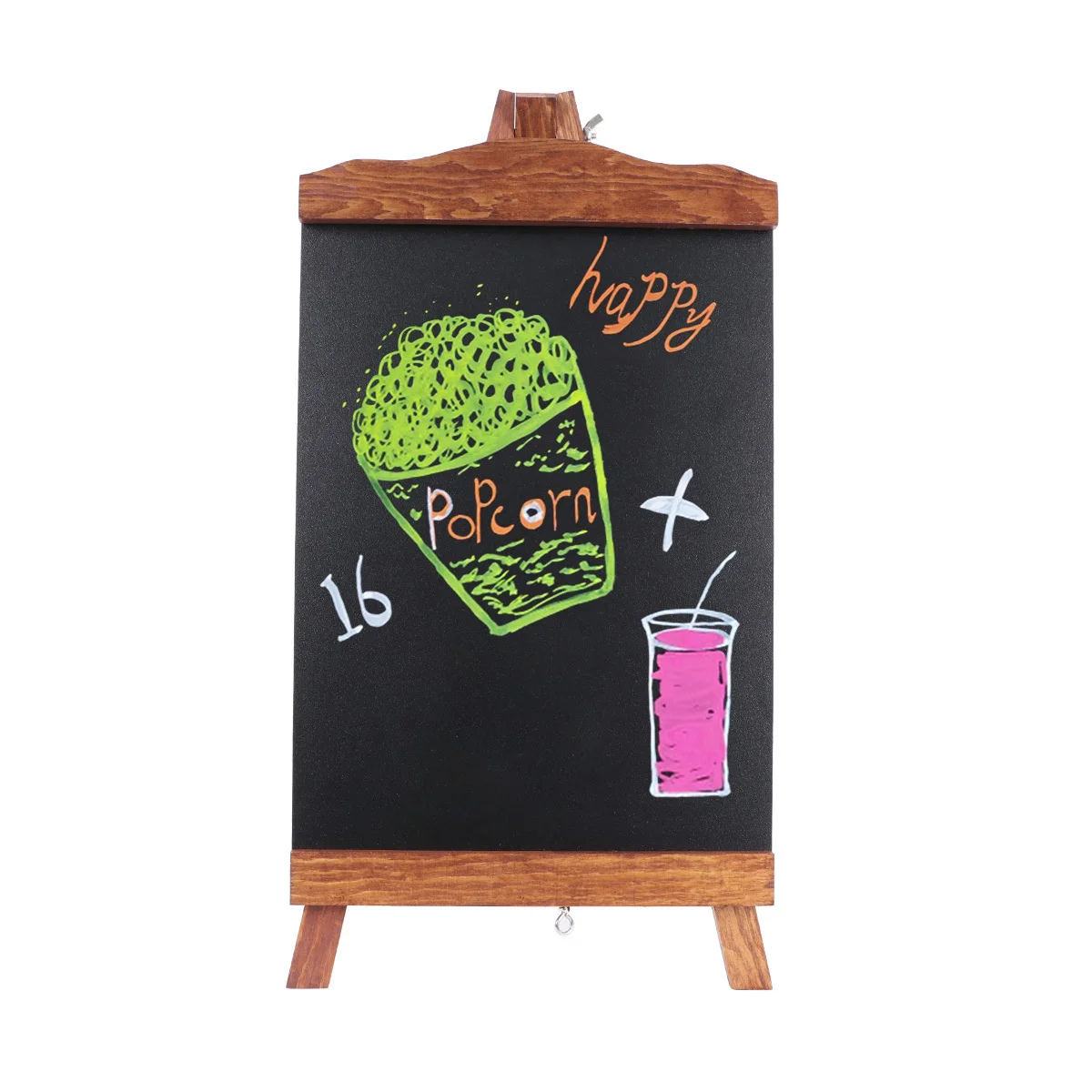 السبورات الصغيرة حامل سطح المكتب الخشبي علامات السبورة القابلة للمسح لطاولة عيد الميلاد للأطفال الحرف مكان بطاقات هدايا الحفلات #1